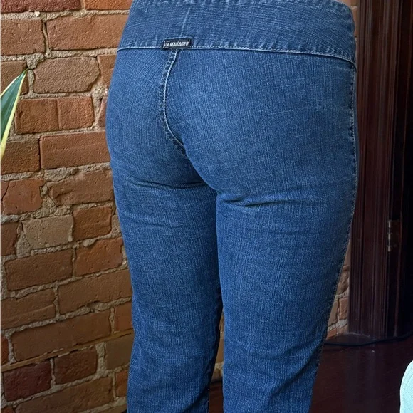 Y2K Low Rise Jeans Blue Denim Flares 2000s - Picture 3 of 3